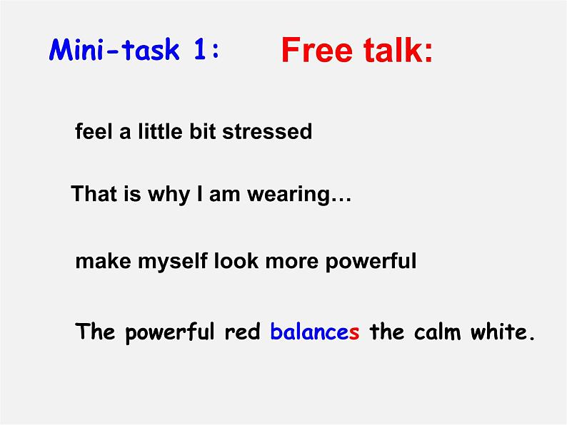 江苏省永丰县初级中学九年级英语上册 Unit 2 Colour Task课件第3页