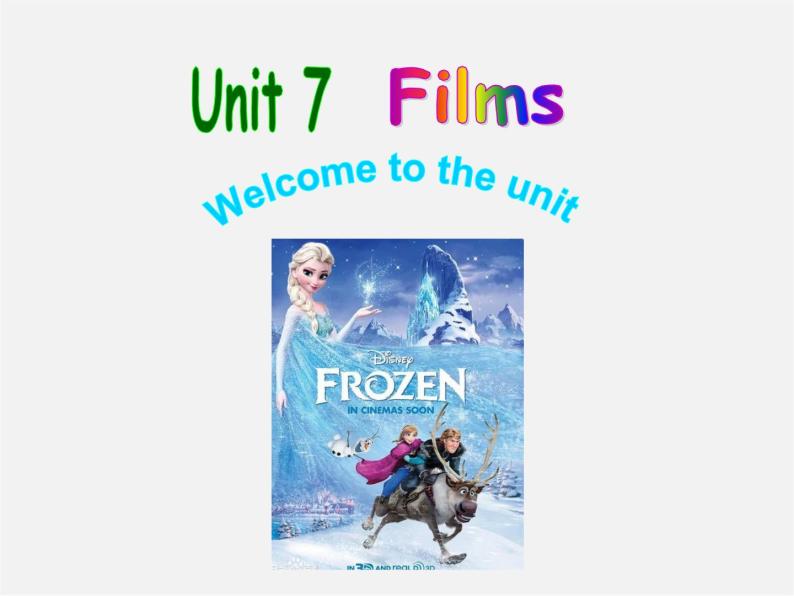 九年级英语上册 Unit 7 Films Welcome to the unit课件01