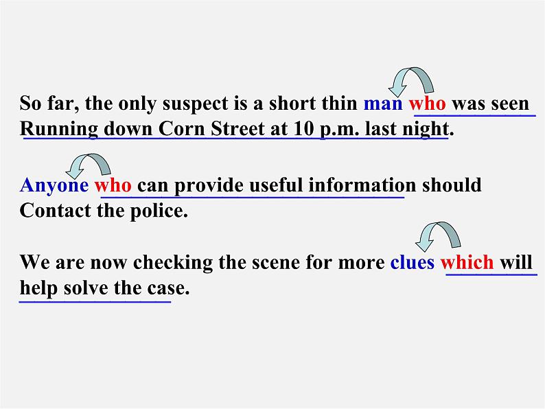 九年级英语上册 Unit 8 Detective stories Grammar2课件第2页