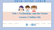 初中英语北师大版八年级下册Lesson 2 Online Life完美版教学ppt课件