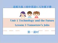 北师大英语八年级下册 Unit 1 Lesson 3第一课时教学课件（无音频素材）