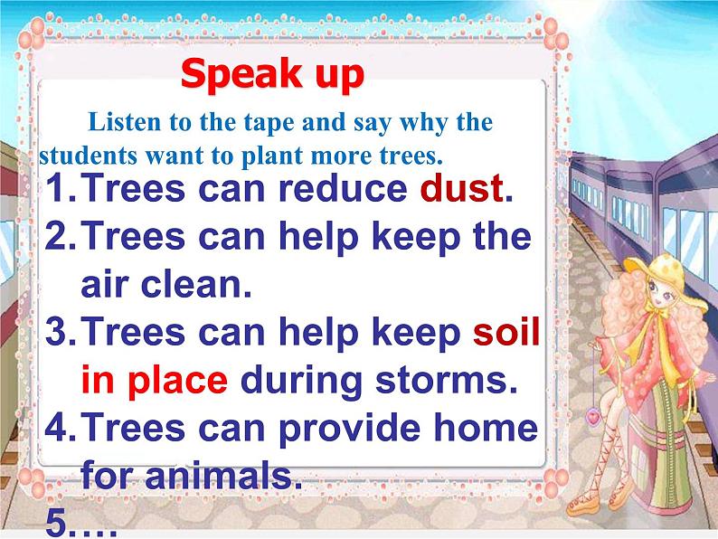 江苏省溧水县孔镇中学八年级英语下册 Unit 8 A green world Speak up & Study skills课件04