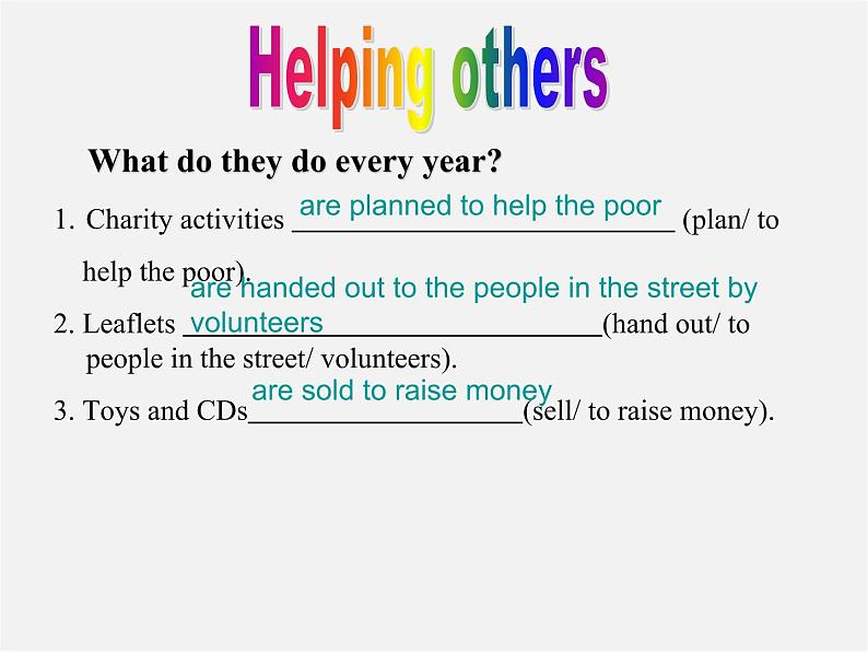 江苏省东海县横沟中学八年级英语下册 Unit 7 International Charities Grammar 2课件04