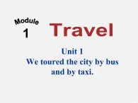 九年级英语下册 Module 1 Unit 1 We toured the city by bus and by taxi课件3