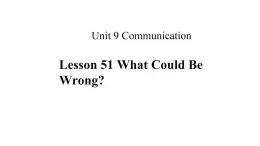 冀教版英语九年级下Unit 9 Get Ready for the Future Lesson 51 Best Wishes课件+嵌入音频（29张PPT ）