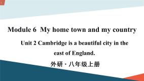 初中外研版 (新标准)Unit 2 Cambridge is a beautiful city in the east of England.优秀课件ppt