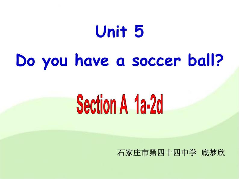 Unit5SectionA1a--2d课件2021-2022学年人教版七年级英语上册02