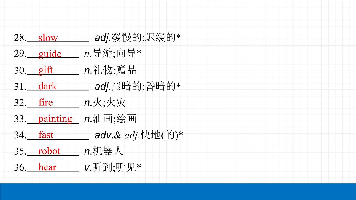 2022届初中英语一轮复习第二板块 七年级下册 第5课时 Unit 9_Unit 12 课件第7页