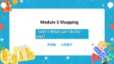 Module 5 Unit 1 What can I do for you课件 试卷 教案