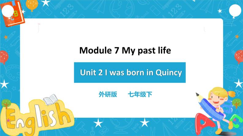 Module 7 Unit 2 I was born in Quincy 课件+教案+练习01