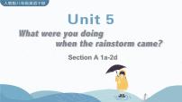 2020-2021学年Unit 5 What were you doing when the rainstorm came?Section A教案配套课件ppt