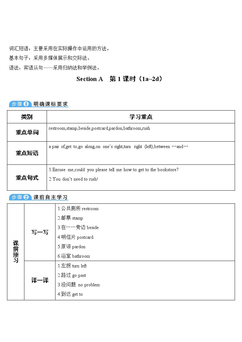 人教版英语九年级全册 Unit 3 Section A 第1课时 教案第3页