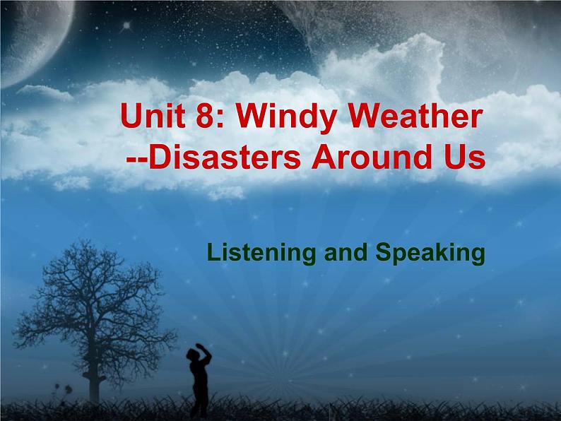 六年级下册英语课件-Unit 8Windy weather (共29张PPT)第1页