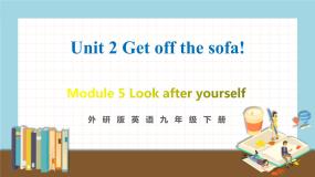 初中英语外研版 (新标准)九年级下册Unit 2 Get off the sofa!教学课件ppt