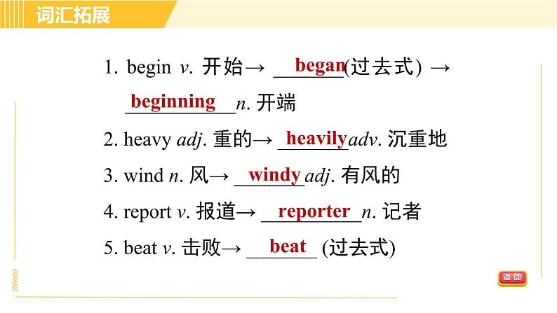 人教版八年级下册英语 Unit5 Period 6 Section B (3a - Self Check) 习题课件05