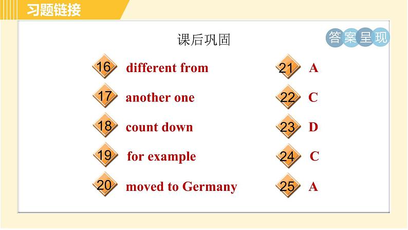 外研版八年级下册英语 Module2 习题课件05