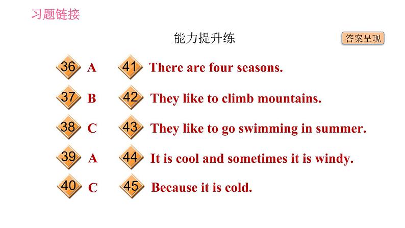 人教版七年级下册英语 Unit7 课时4 Section B (2a-2c) 习题课件第4页