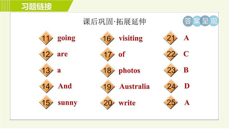 人教版七年级下册英语 Unit7 Period 3 Section B ( 1a-2c ) 习题课件第4页
