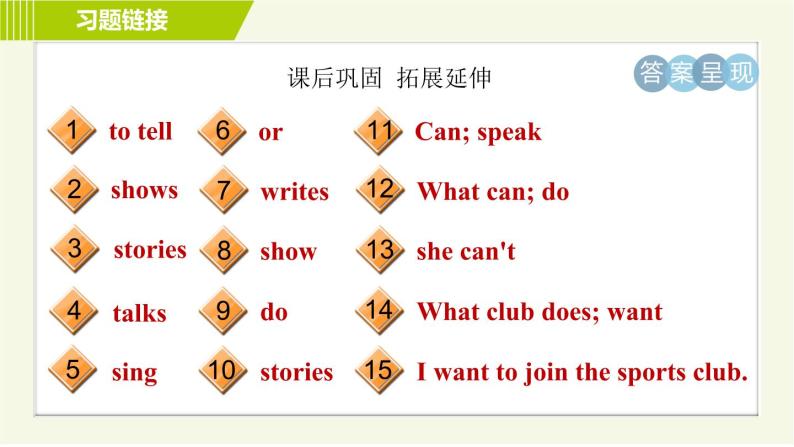 鲁教版六年级下册英语 Unit 3 Period 2 Section A (Grammar Focus－3c) 习题课件04