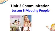 初中英语北师大版八年级下册Lesson 5 Meeting People图片ppt课件