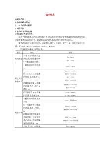 2022中考英语考点专项复习：动词时态（Word版，含解析）学案