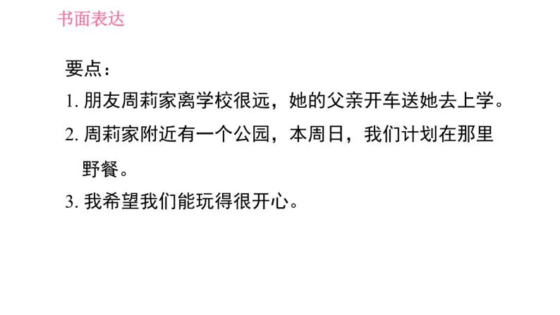 译林牛津版七年级下册英语 期末综合能力提升练 书面表达 习题课件04