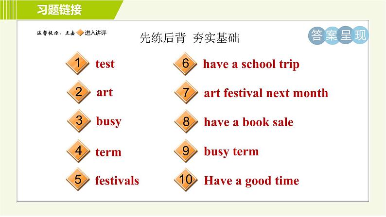 鲁教版六年级下册英语 Unit 1 Period 3 Section B(1a-2c) 习题课件第2页