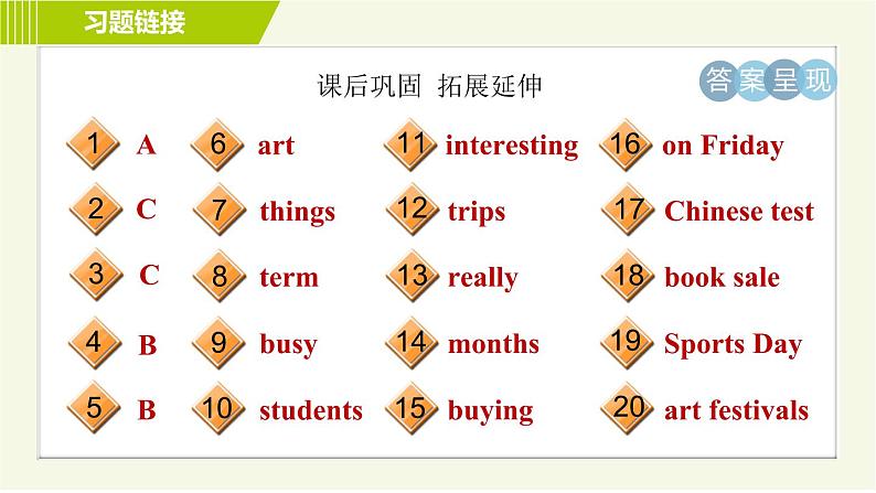 鲁教版六年级下册英语 Unit 1 Period 3 Section B(1a-2c) 习题课件第4页