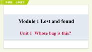 初中英语外研版 (新标准)七年级下册Module 1 Lost and found综合与测试习题ppt课件