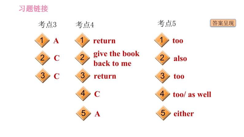 外研版七年级下册英语 Module 8 习题课件003