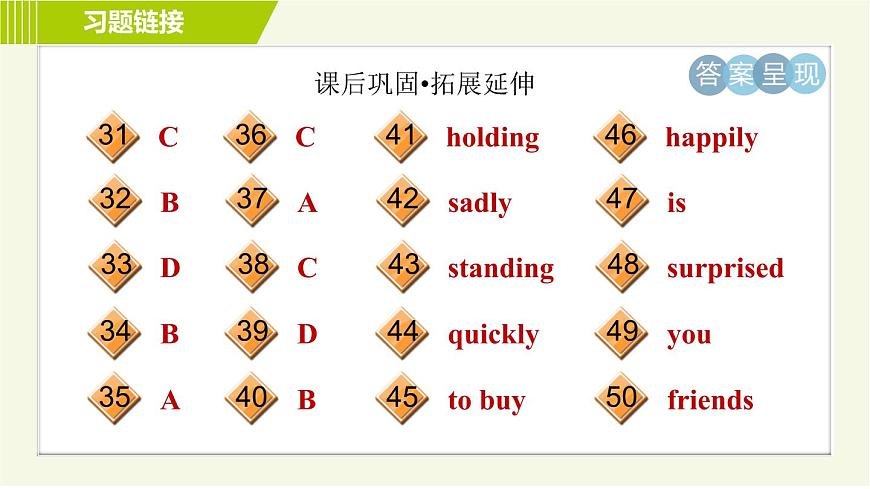 譯林版七年級下冊英語 Unit8 Period 5 Integrated skills & Study skills 習(xí)題課件第5頁