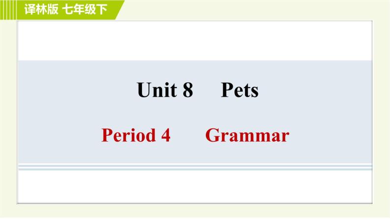译林版七年级下册英语 Unit8 Period 4 Grammar 习题课件01