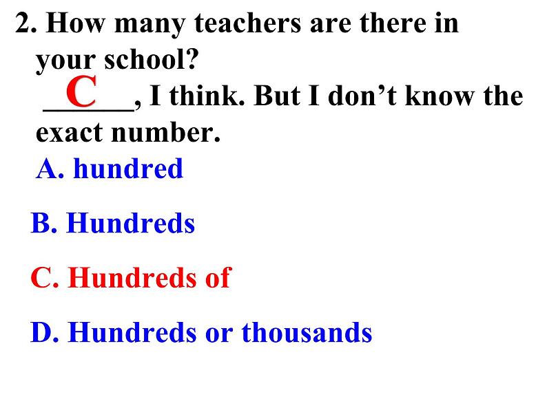 中考英语专项练习题: 单项选择题三 讲解课件第3页