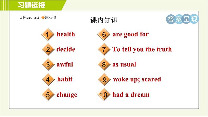 冀教版七年级下册英语 Unit7 Lesson 37 习题课件第2页