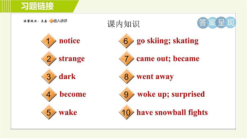 冀教版七年级下册英语 Unit6 Lesson 31 习题课件第2页