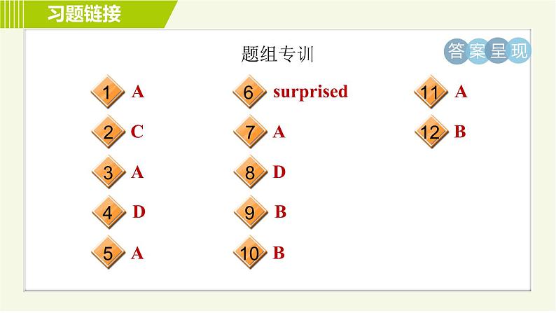 冀教版七年级下册英语 Unit6 Lesson 31 习题课件第3页