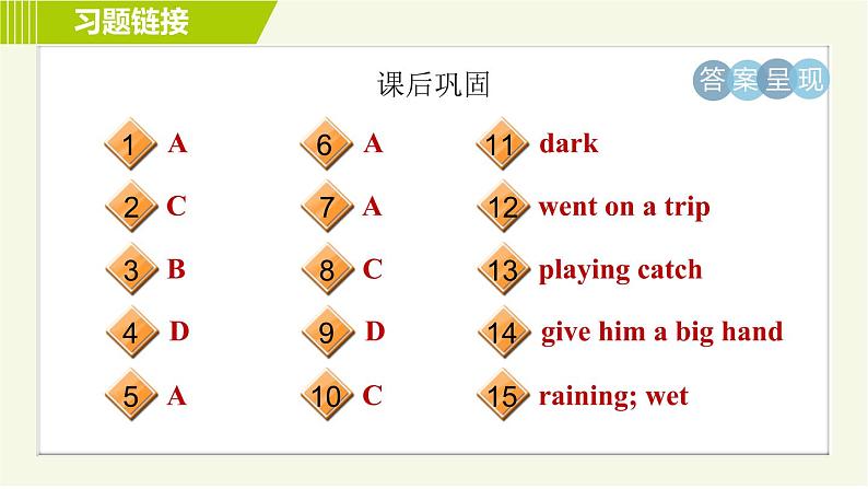 冀教版七年级下册英语 Unit6 Lesson 34 习题课件第4页