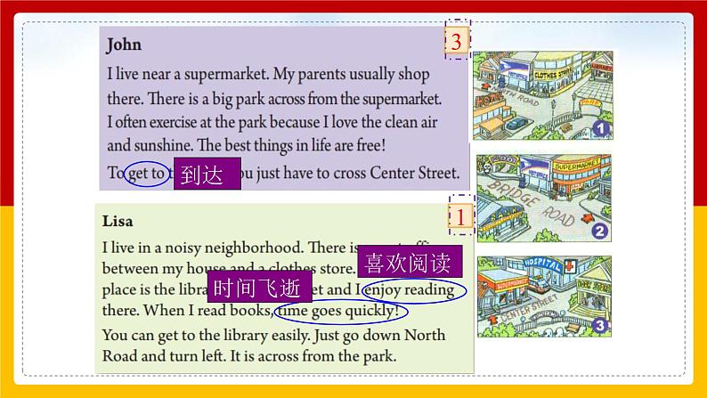 Unit 8 Is there a post office near here Section B (3a-Self Check)第8页