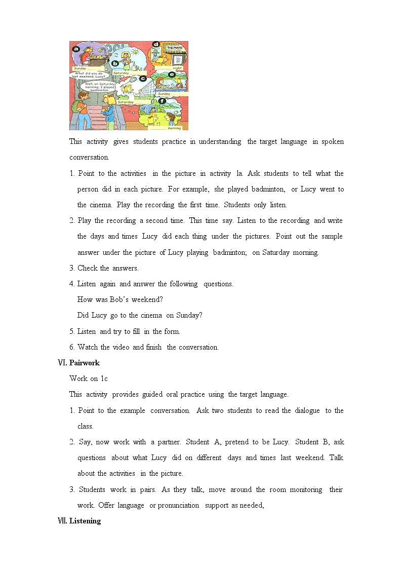Unit 12 What did you do last weekend Section A (1a-1c)(课件+教案+练习+学案)03