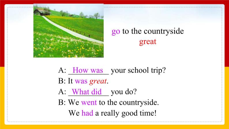 Unit 11 How was your school trip Section B (2a-Self Check)（课件+教案+练习+学案）08