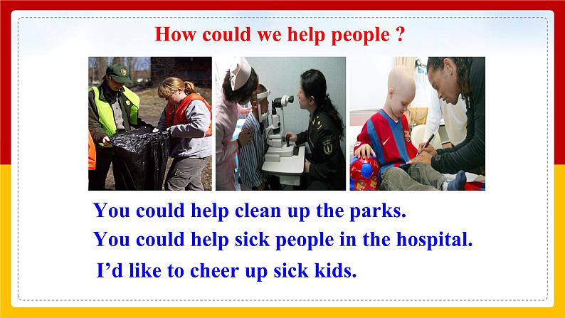 Unit 2 I'll help to clean up the city parks SectionA 1a-1c(课件+教案+练习+学案)07