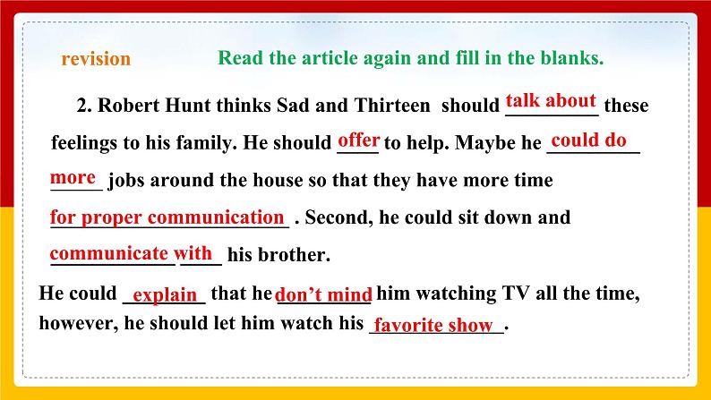 Unit4 Why don't you talk to your parents Section A Grammar focus - 4c(课件+教案+练习+学案)04