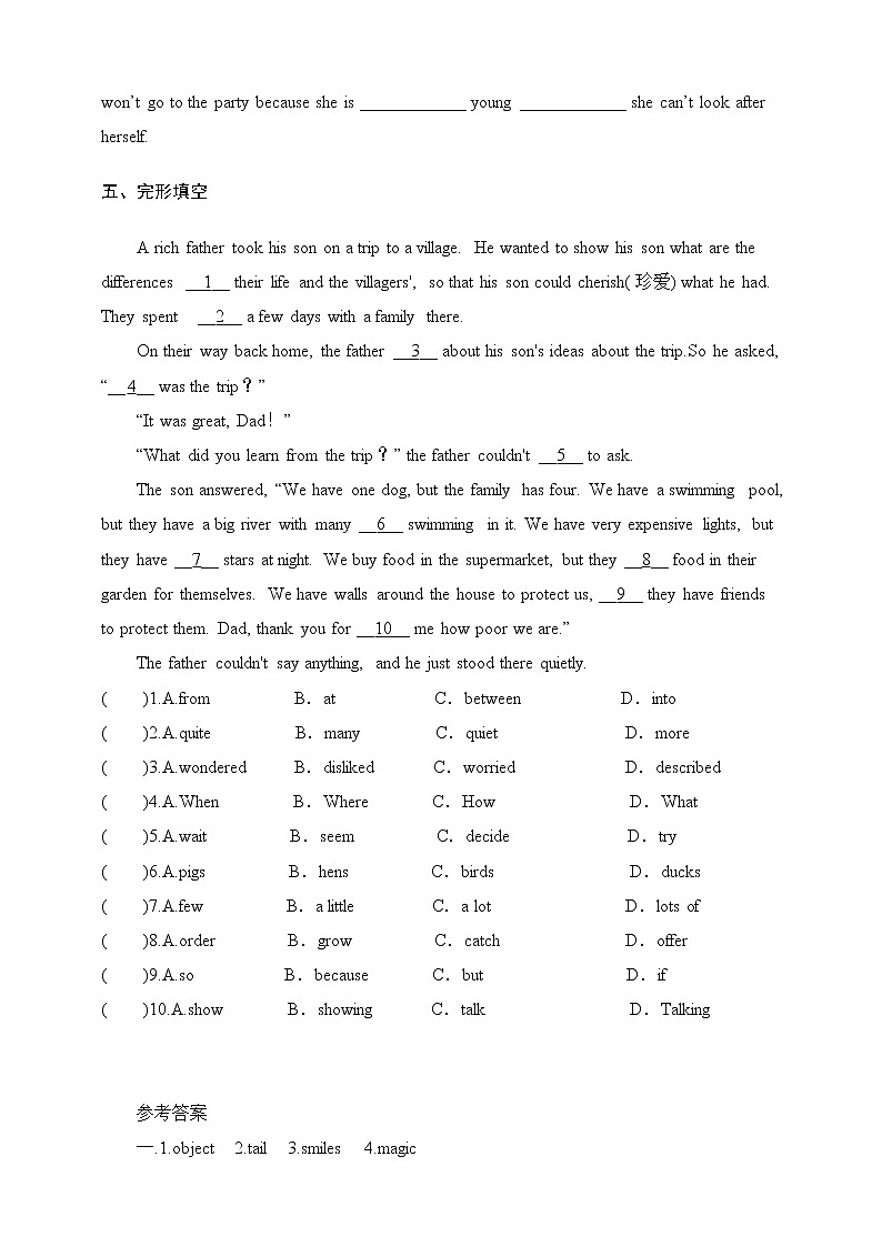 Unit 6 An old man tried to move the mountainsSectionA 3a-3c(课件+教案+练习+学案)02