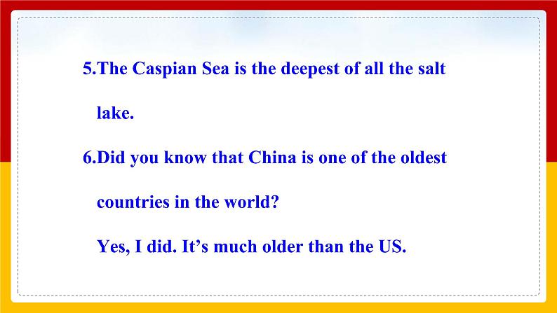 Unit 7 What’s the highest mountain in the world.Period 5(Section B 3a-Self check)(课件+教案+练习+学案)04
