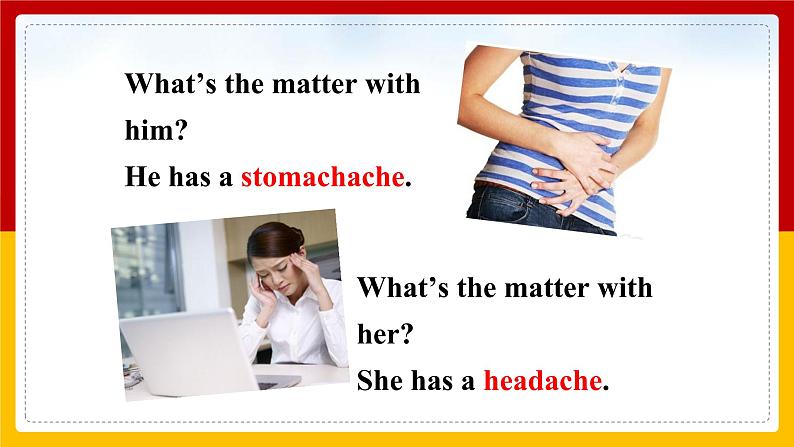 Unit 1 What's the matter Section A 3a-4c(课件+教案+练习+学案)03