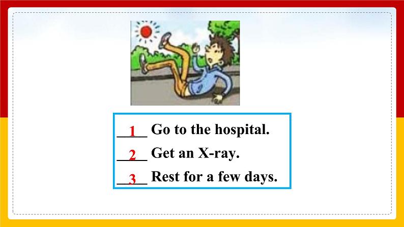 Unit 1 What's the matter?Section B 1a-2d(课件+教案+练习+学案)08