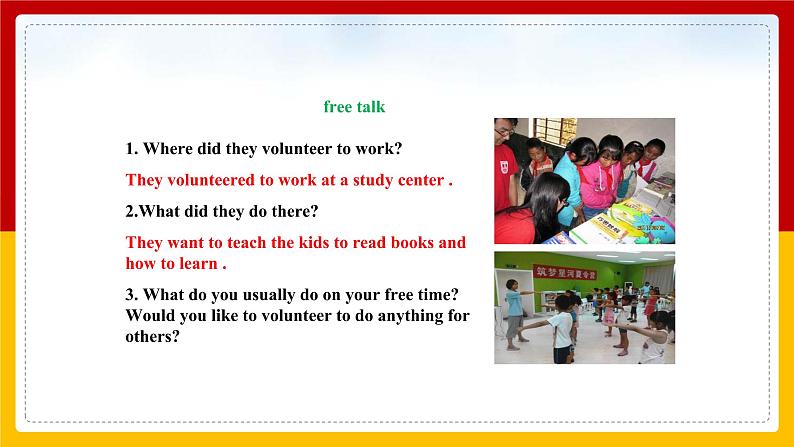 Unit 2 I’ll help to clean up the city parks. Period 2(Section A 3a-3c)(课件+教案+练习+学案)04