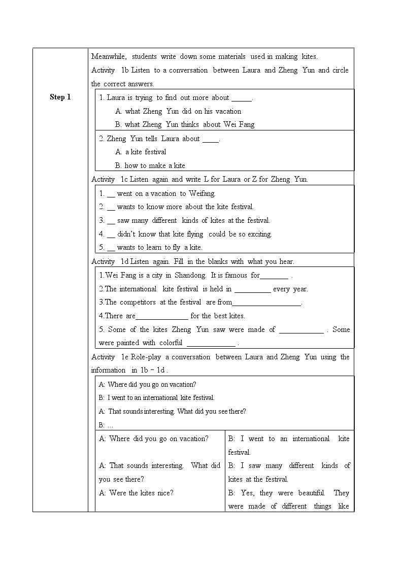 Unit 5 What are the shirts made of_ Section B 1a-1e 课件+教案+练习+学案02