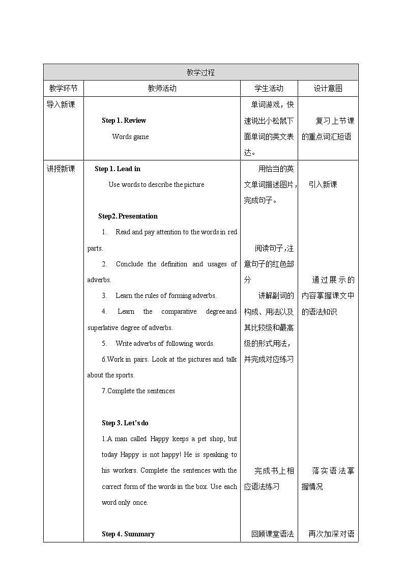 Unit6 Pets Period 3 Grammar 教案第2頁(yè)