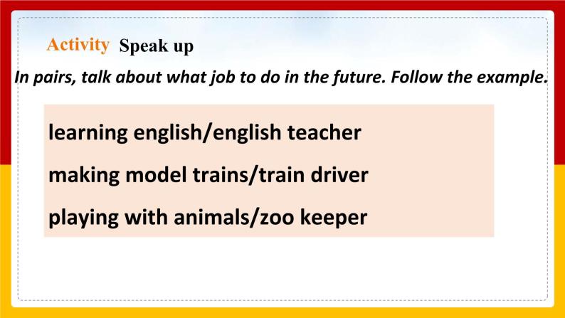 Unit 8 From hobby to career Period 4 Speaking & writing课件PPT+教案+学案+练习07